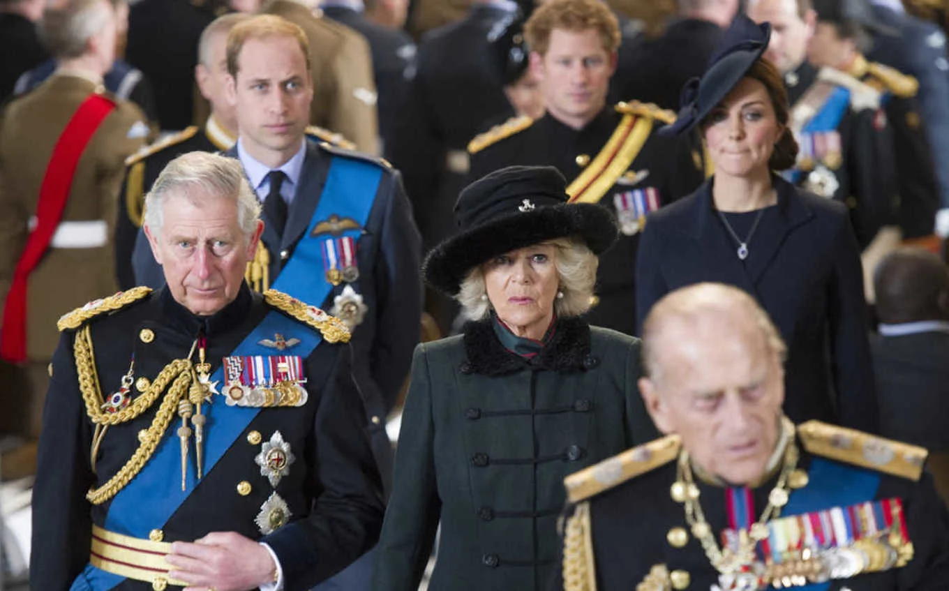 Kate Middleton, Camilla, Prince Charles, Prince William, Prince Philip, Prince Harry