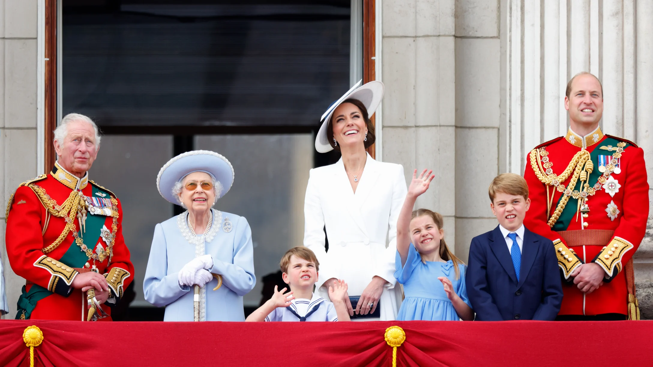 trooping colour royal family 2022